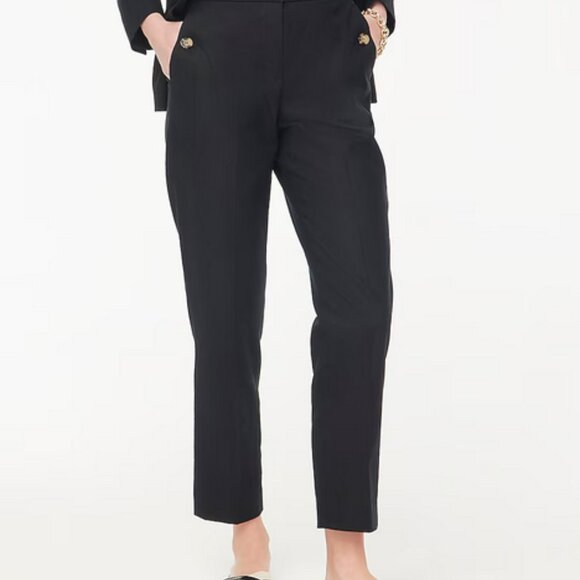 J. Crew Navy Elastic Waistband Pants - Picture 1 of 9